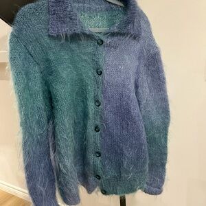 Angora button up Sweater